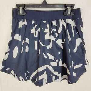 New Balance blue and white spell out print skort Size XS Active Running Tennis